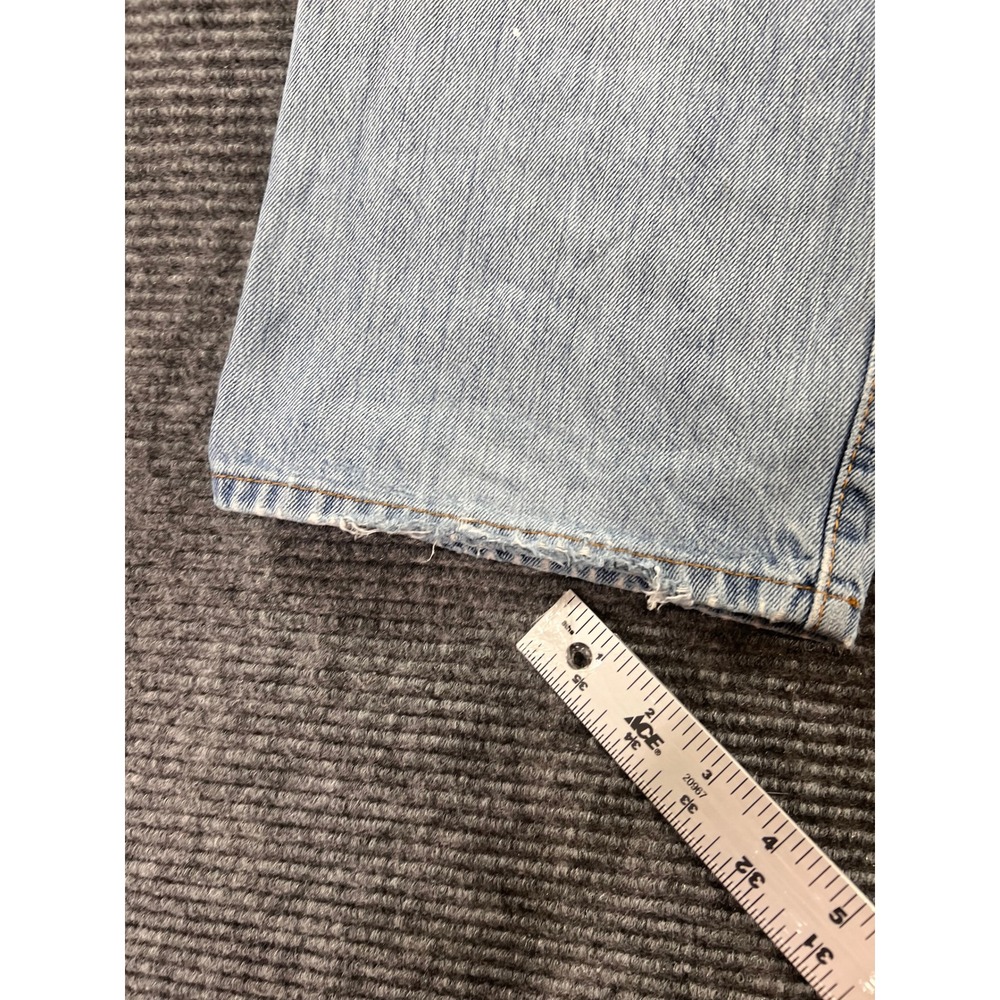 Vintage Levis 501 XX Jeans Mens 32x29 Light Wash USA Distressed Button Fly Denim - Picture 12 of 16